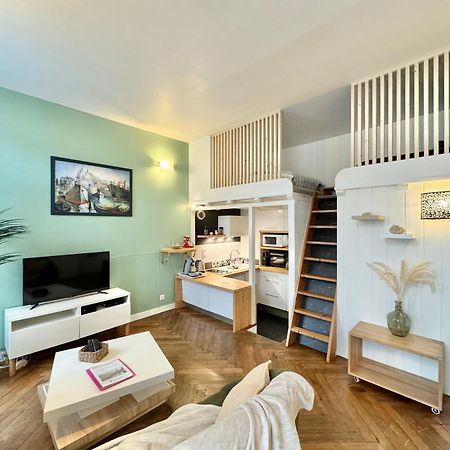 Le Noir Bois Et Blanc - Studio - Wifi - Centre Ville - Entree Autonome แก็งแปร์ ภายนอก รูปภาพ